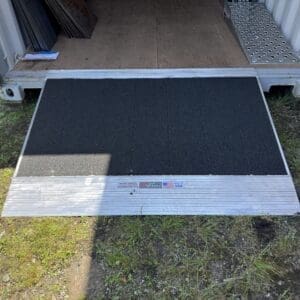 48" x 63” Aluminum Grit Coat Container Ramp-12,000 LB AXLE LIMIT
