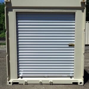6' Wide x 6' 4" Tall Roll Door In Container End Replacing Stock Doors