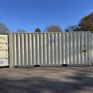 20′ x 8′ x 8.5′ Tall – New **DOUBLE DOOR**Shipping/Storage Container – Wind and Watertight–BEIGE