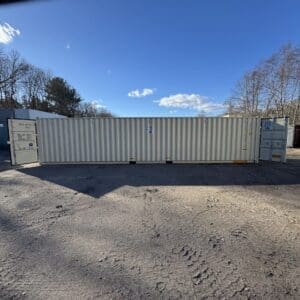 40′ x 8′ x 8.5′ Tall –New**DOUBLE DOOR**Shipping/Storage Container – Wind and Watertight-BEIGE