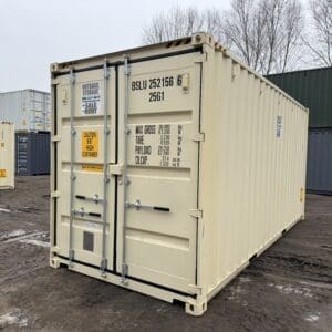 20′ x 8′ x 9.5′ Tall– New **HC** Shipping/Storage Container – Wind and Watertight – BEIGE