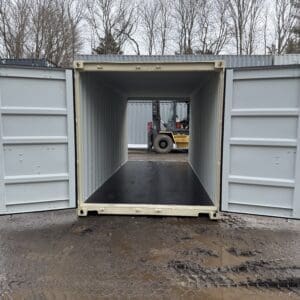 20′ x 8′ x 8.5′ Tall– New **DOUBLE DOOR** Shipping/Storage Container – Wind and Watertight – BEIGE