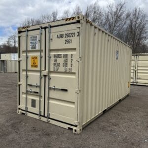 20′ x 8′ x 9.5′ Tall– New **HC** Shipping/Storage Container – Wind and Watertight – BEIGE