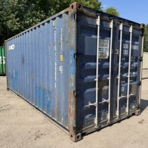 20′ x 8′ x 8.5′ Tall –Used Shipping / Storage Container-Wind and Watertight – BLUE
