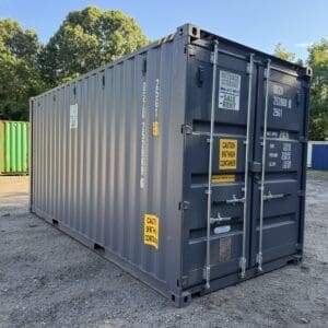 20′ x 8′ x 9.5′ Tall– New **HC**  Shipping/Storage Container – Wind and Watertight – DK GRAY
