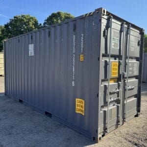 20′ x 8′ x 9.5′ Tall– New **HC**  Shipping/Storage Container – Wind and Watertight – DK GRAY