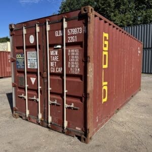 20′ x 8′ x 8.5′ Tall –Used Shipping / Storage Container-Wind and Watertight – RED