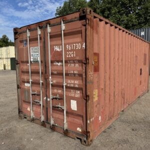 20′ x 8′ x 8.5′ Tall –Used Shipping / Storage Container-Wind and Watertight – RED