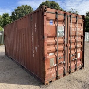 20′ x 8′ x 8.5′ Tall –Used Shipping / Storage Container-Wind and Watertight – RED