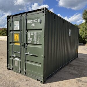 20′ x 8′ x 9.5′ Tall– New **HC**  Shipping/Storage Container – Wind and Watertight – GREEN