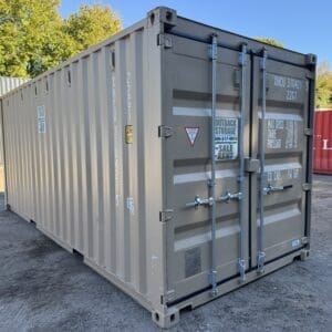 20′ x 8′ x 8.5′ Tall– New Shipping/Storage Container – Wind and Watertight – TAN