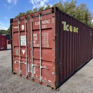 20′ x 8′ x 8.5′ Tall –Used Shipping / Storage Container-Wind and Watertight – RED